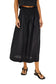 Alessia Smocked Waist Skirt- Black