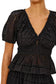 Argenta Cropped Eyelet Top- Black