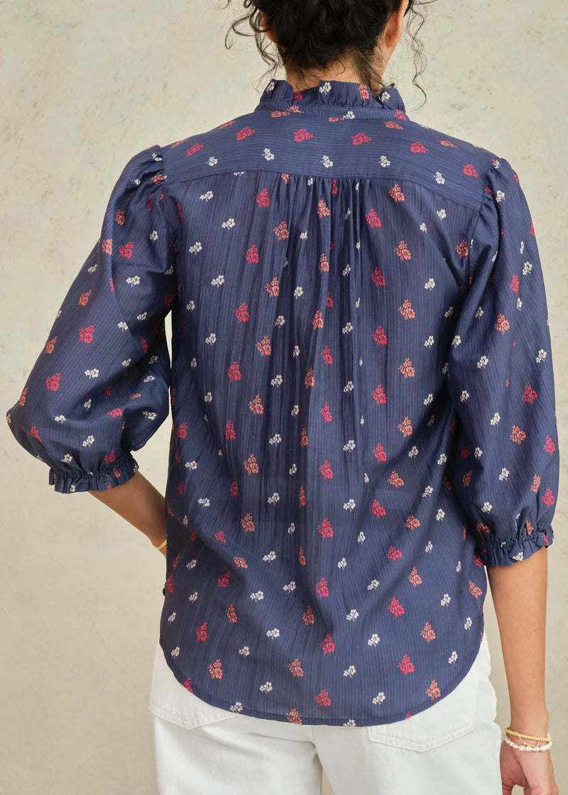 Auden Long Sleeve Top- Navy