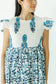 Hampton Smocked Dress- Electric Blue