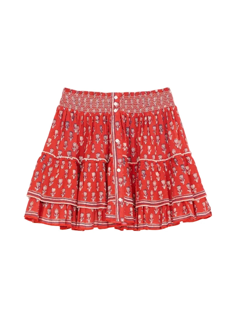 Ari Mini Skirt- red