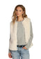 Ava Fur Vest- Soft White