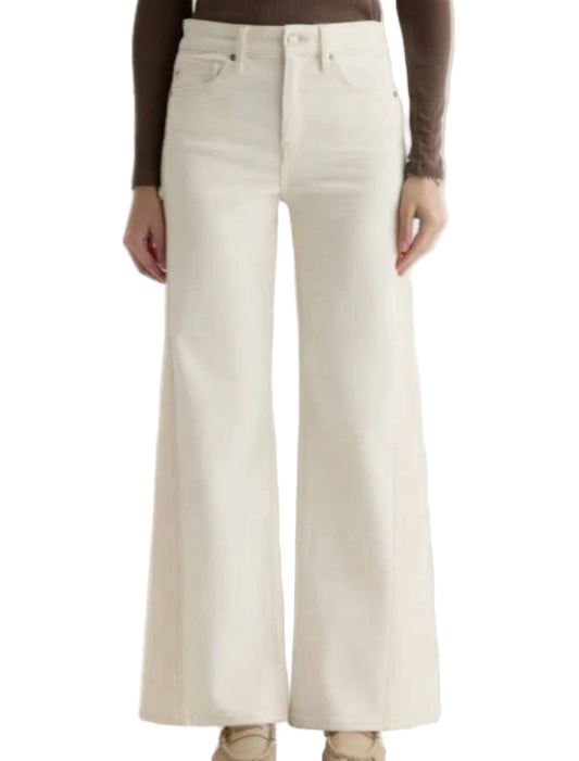 Saige Wide Leg Jean- Powder Ecru