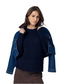 Klea Denim Jacket- Denim/Chocolate