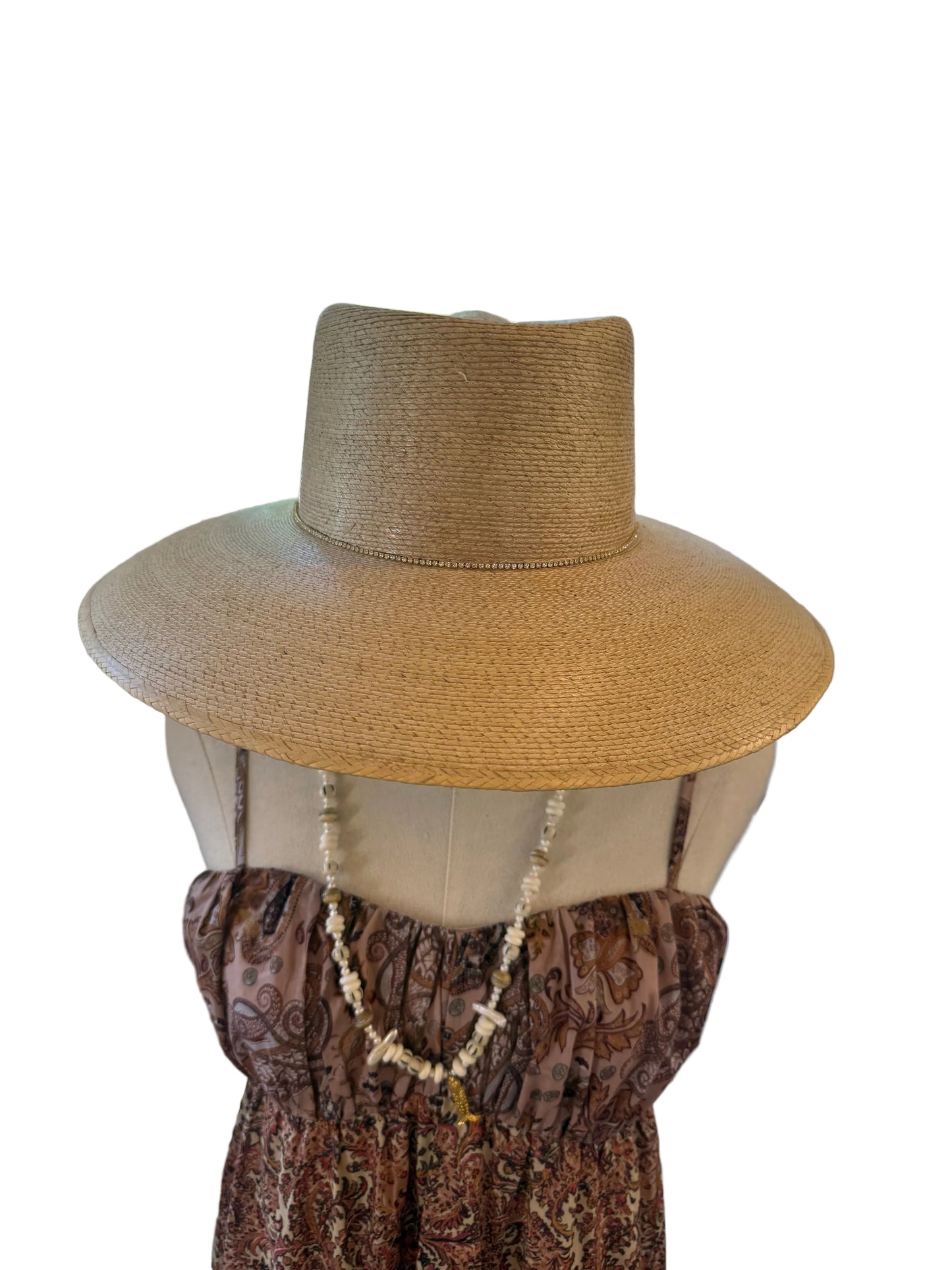 Sun Hat with CZ Band