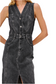 Westwood Midi Denim Dress- Black Pearl