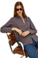 Beck Striped Button Down Top- Hickory Indigo Stripe
