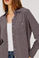Beck Striped Button Down Top- Hickory Indigo Stripe