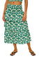 Belle Maxi Tiered Skirt- Green Mayflower