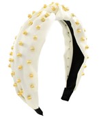 Ball Deco Headband- Ivory