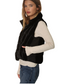Black reversible faux-fur vest with pockets – Classic Fur Vest by dylan clothing