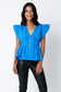 Flutter Sleeve Button Down Top