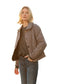 Bridget Collar Quilted Jacket- Olive