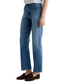 Side view of Brinley Jeans – showcasing straight-leg silhouette and comfort stretch denim.