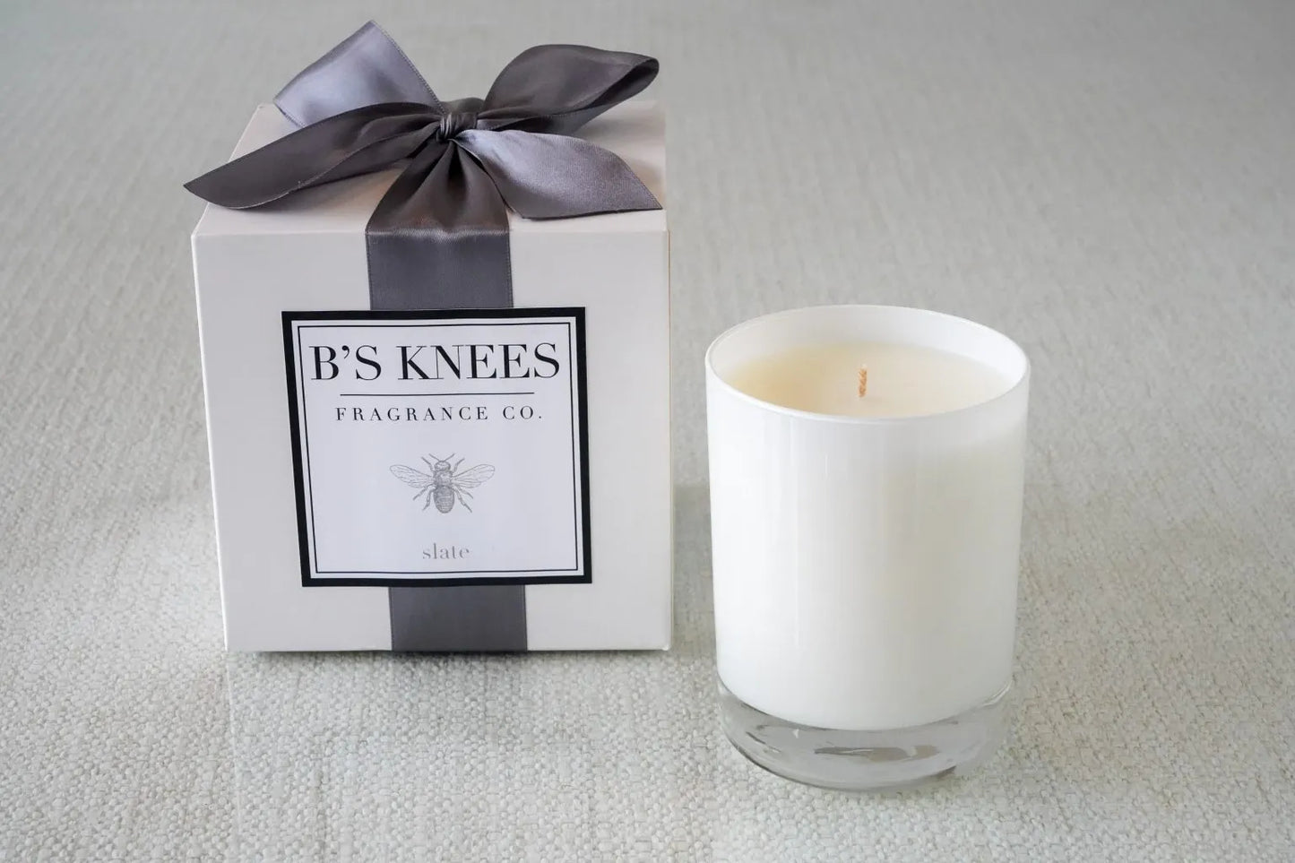 1-Wick White Glass- Slate