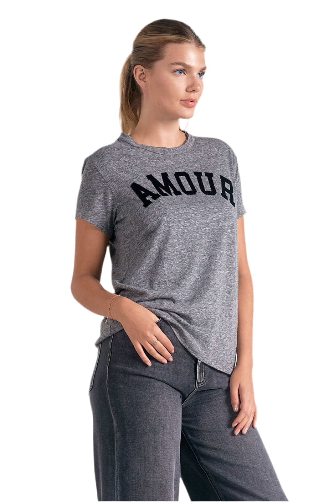 Amore Tee- Grey