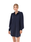 Kent Long Sleeve Collared Dress- Navy