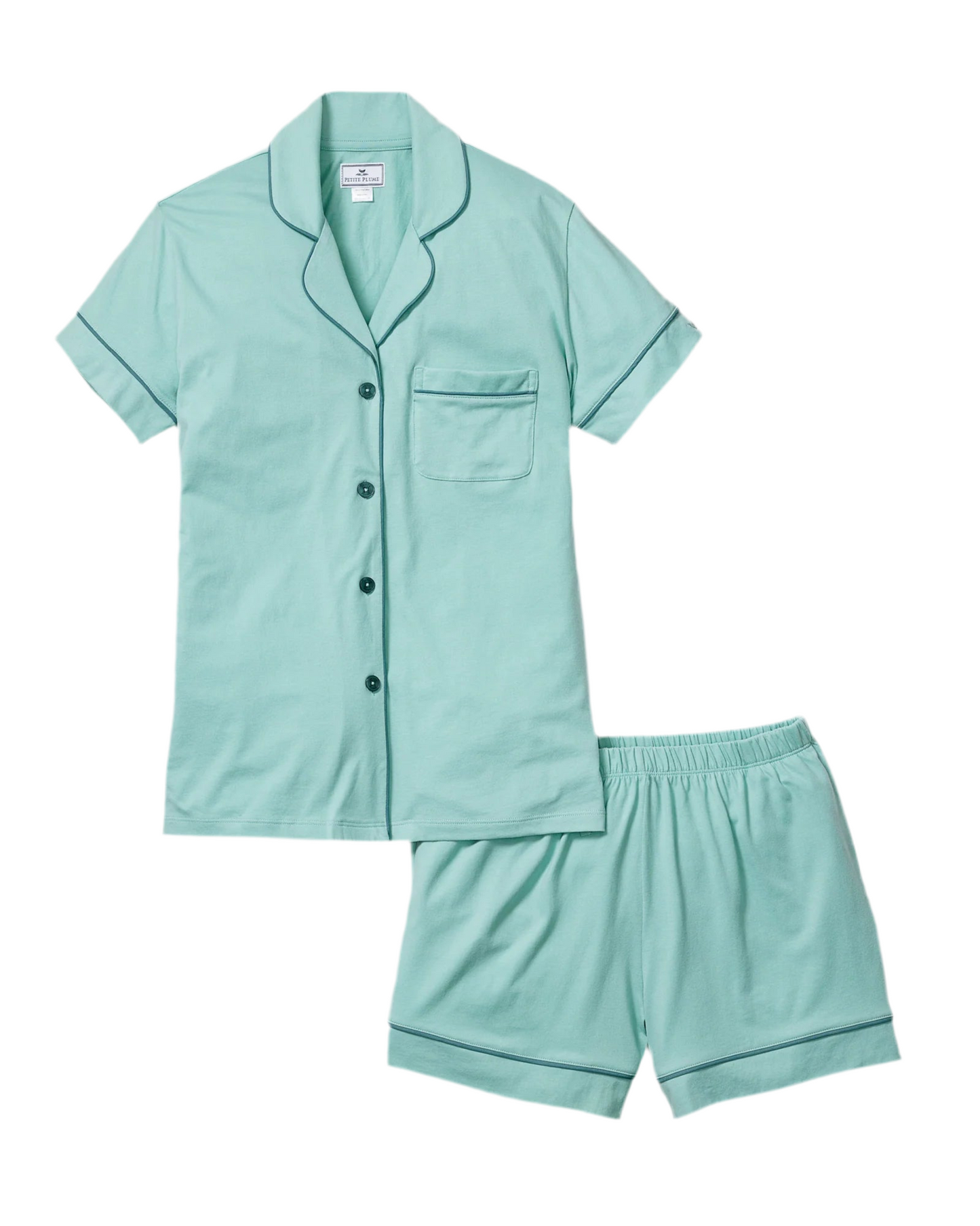 Pima Short Sleee Set- Seaglass