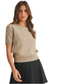 Short Sleeve Crewneck Sweater