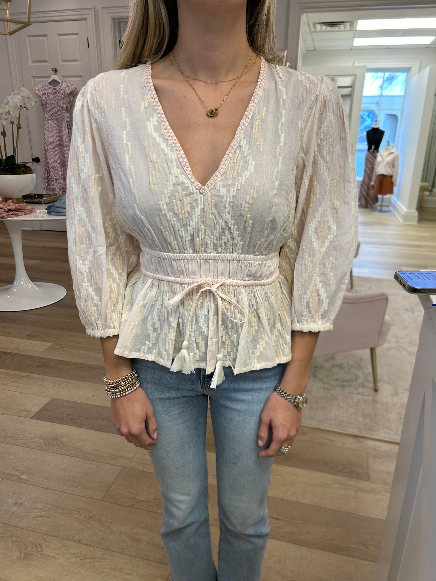 Kendrid Blouse- Blush