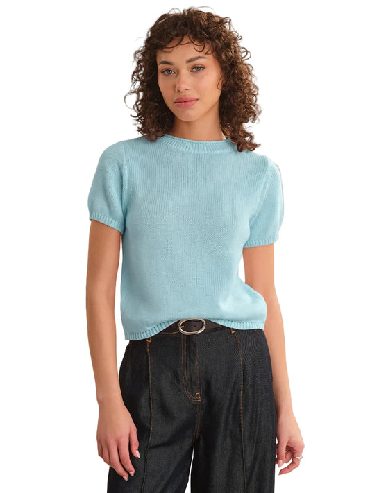 Banks rolled neck sweater- Winter Sky