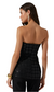 Milani Strapless Tweed Top- Black