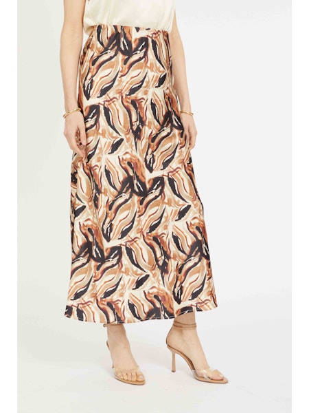 Bria Midi Skirt - Bushveld Haze Tan