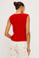 Calypso Knit Vest- Red