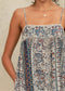 Cass Print Maxi Dress- Indigo/Rust