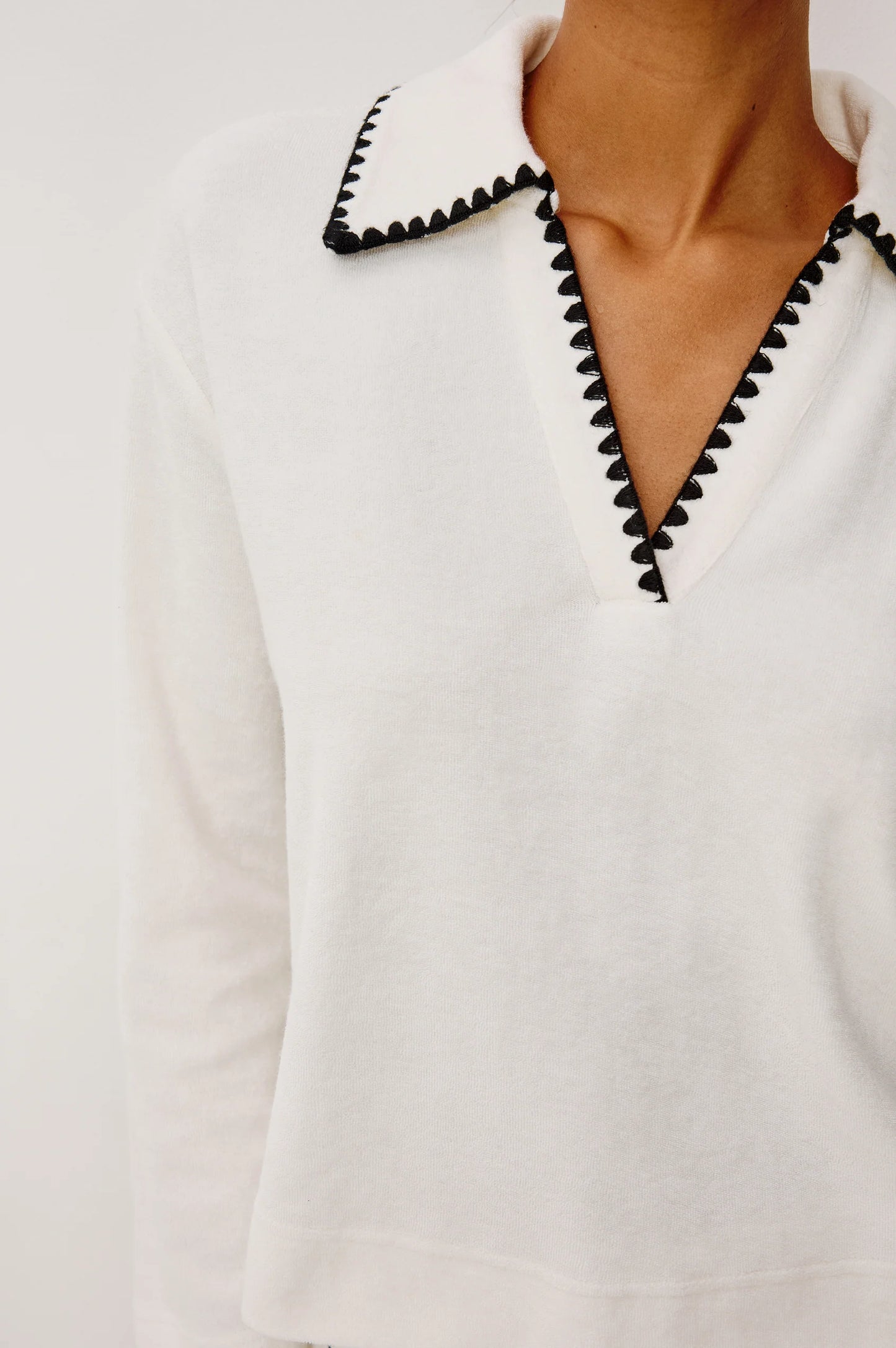 Cati Terry Sweatshirt- Ivory
