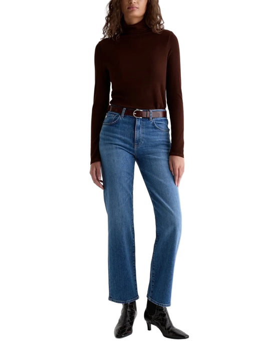 Brinley Mid Rise Straight Jean- Chord