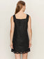 Almost There Linen Dress- Black