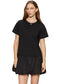 For Keeps Bubble T-shirt Dress- Black