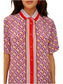 Graphic Pineapple Scarf Shirt