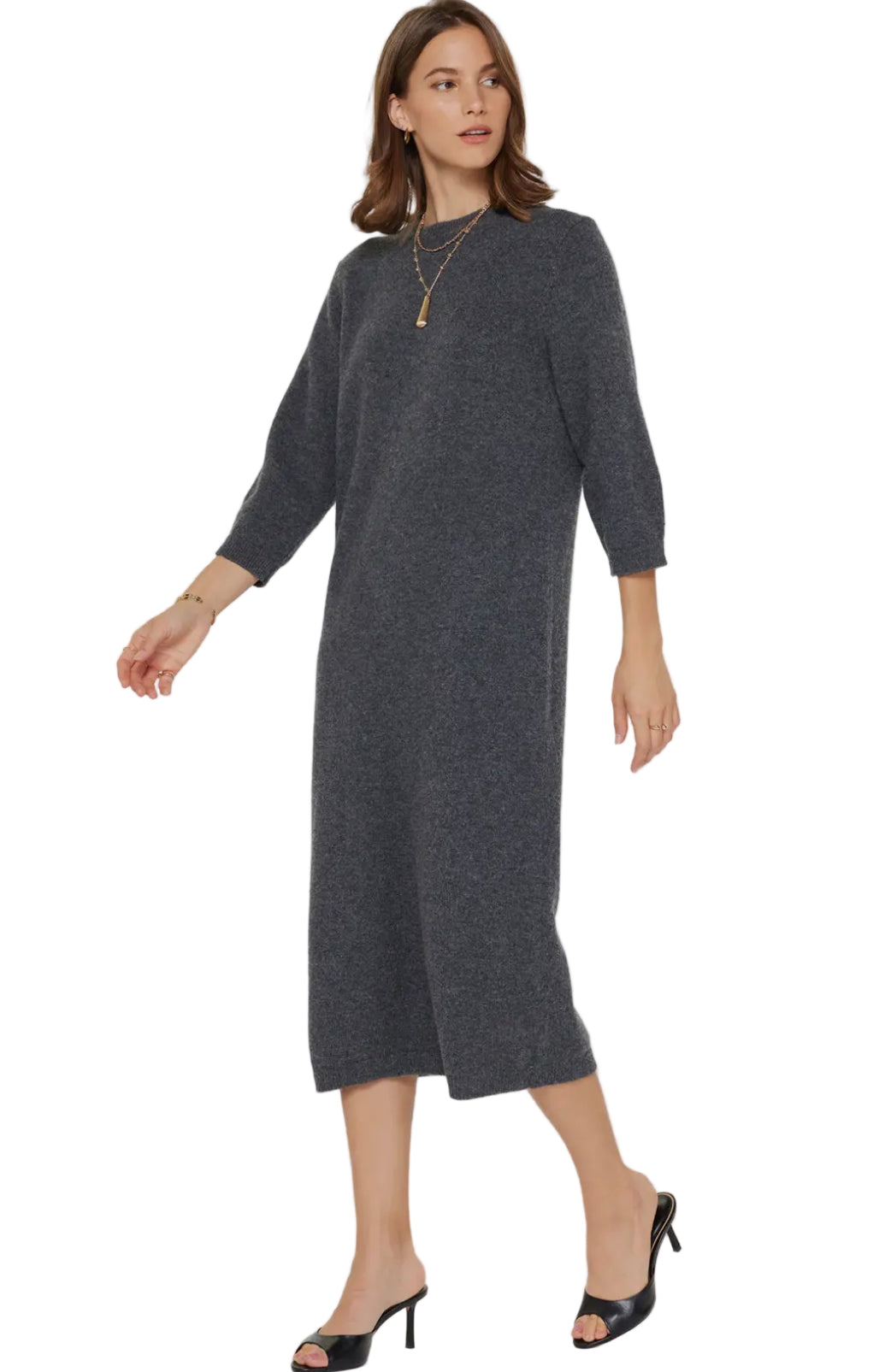Relaxed Merino Midi Dress