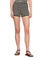 Textured Knit Short- Black/Chalk