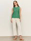 Marine Jean- Bleached White Pinstripe