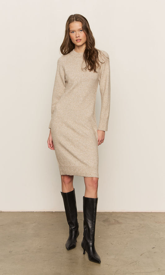 Cozy Midi Dress- Heather Pearl