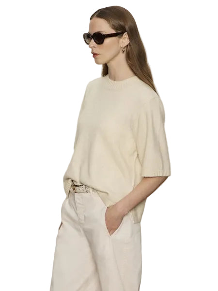 Perfect Sweater Tee- Vanilla Creme