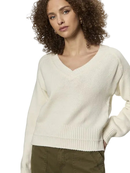 Perfect V Neck Sweater- Ivory