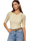 Going Places Pointelle Sweater- Lemon Drop
