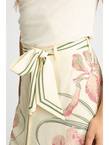 Claudette Midi Skirt- Stippled Iris