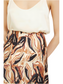 Close-up of Bushveld Haze Tan print on Bria Skirt – detailed shot emphasizing the earthy, nature-inspired pattern.