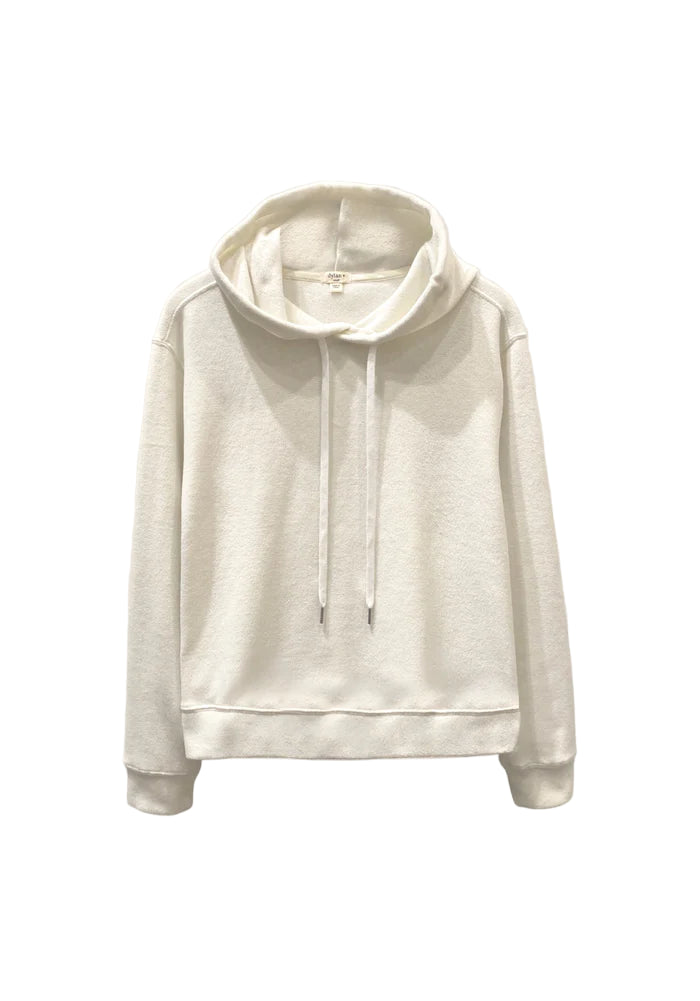 Soft Fleece Hoodie- white