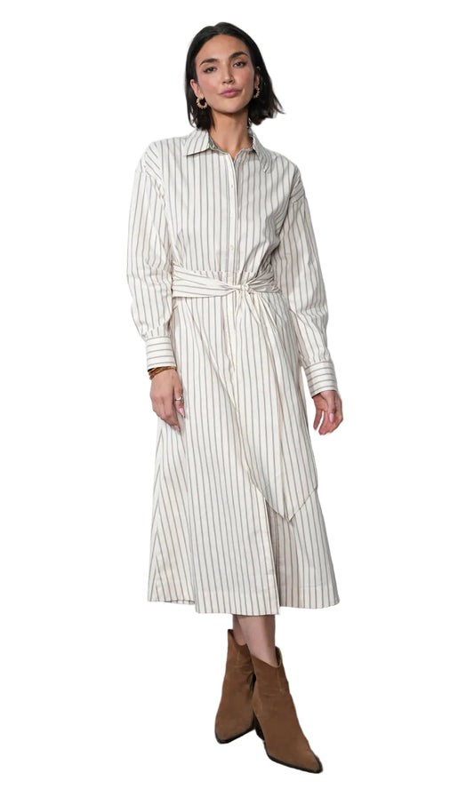 Cosette Open Back Shirt Dress