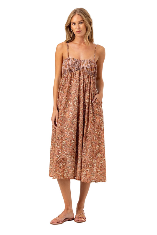Barker Tank Maxi dress- Floral Vine