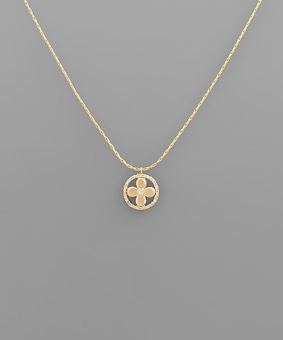 Cross in Circle Necklace