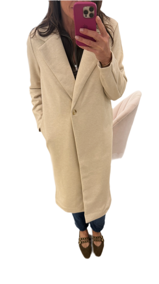 Rowan Long Coat- Natural