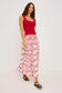 Dax Printed Maxi Skirt- Red Handkerchief