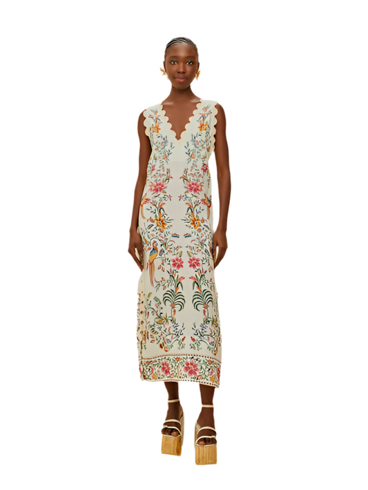 Delicate Forest Maxi Dress